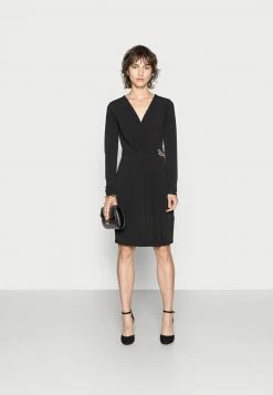 Anna Field LONG SLEEVES RING BUCKLE DRESS - Vestido De Tubo - Black, Mujer -Anna Field Ventas 2022 ce481dbf9c204ad498f836b238295d9a