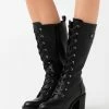 Anna Field Botas Con Plataforma - Black, Mujer