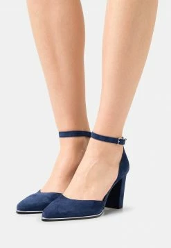 Anna Field LEATHER - Tacones - Dark Blue, Mujer
