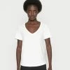 Anna Field Camiseta Básica - White, Mujer -Anna Field Ventas 2022 d0f276d12a9241deb5d2069626869422