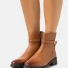 Anna Field LEATHER - Botines - Cognac, Mujer
