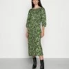 Anna Field Quarter Sleeves Elevated Casual Midi Dress - Vestido Informal - Black/green, Mujer -Anna Field Ventas 2022 dad2eb3ecfd94db6b3dcc1556c0d8093