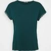 Anna Field Camiseta Básica - Teal, Mujer