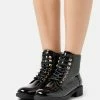 Anna Field Botines Con Cordones - Black, Mujer