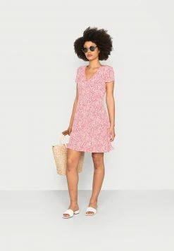Anna Field Vestido Informal - Coral/white, Mujer -Anna Field Ventas 2022 ddd1b968a32a4855aef694e6c9e0b5ef