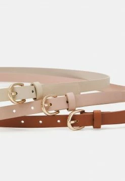 Anna Field 3 PACK - Cinturón - Cognac/beige /pink, Mujer -Anna Field Ventas 2022 e2ae15511504463ba0f3760b7b33d626