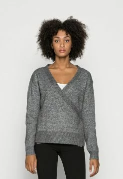 Anna Field LOOSE FIT WRAP - Jersey De Punto - Mottled Dark Grey, Mujer