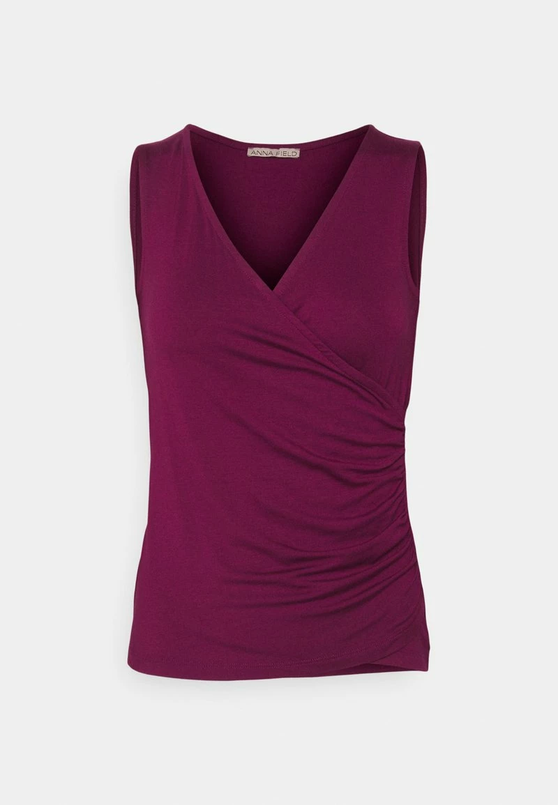Anna Field Top - Dark Red, Mujer 3 Anna Field Top - Dark Red, Mujer