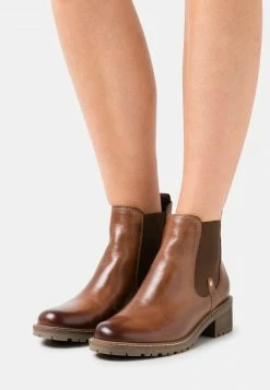 Anna Field LEATHER - Botines Bajos - Cognac, Mujer