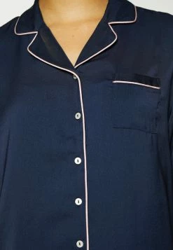 Anna Field AMANDA LONG SLEEVE SHORT SET - Pijama - Dark Blue, Mujer -Anna Field Ventas 2022 e74b20758fa246e99a9c7a17dfb93a8f