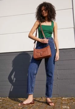 Anna Field Bandolera - Cognac, Mujer