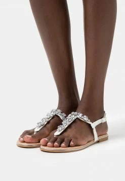 Anna Field Sandalias De Dedo - White, Mujer