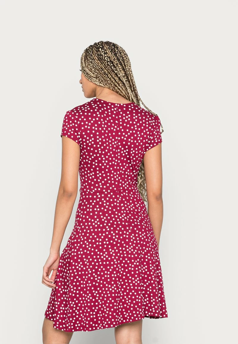 Anna Field Vestido Ligero - Dark Red/white, Mujer 5 Anna Field Vestido Ligero - Dark Red/white, Mujer - Imagen 3
