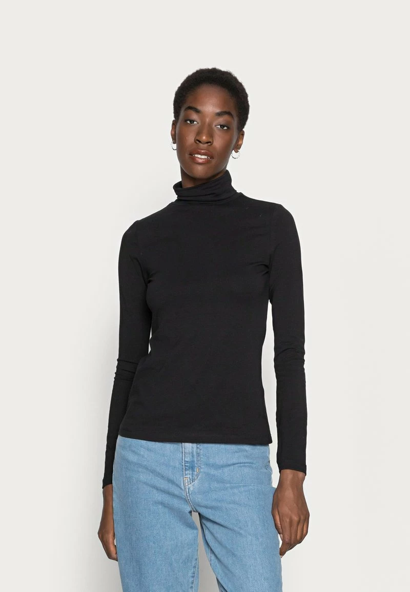 Anna Field BASIC ROLL NECK LONG SLEEVES TOP - Camiseta De Manga Larga - Black, Mujer 3 Anna Field BASIC ROLL NECK LONG SLEEVES TOP - Camiseta De Manga Larga - Black, Mujer