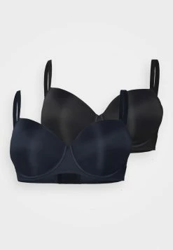 Anna Field 2 PACK - Sujetador Básico - Black/dark Blue, Mujer