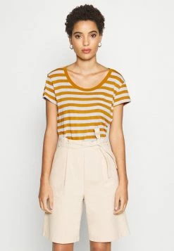 Anna Field Camiseta Estampada - White/yellow, Mujer