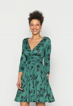 Anna Field Vestido Ligero - Dark Green/black, Mujer