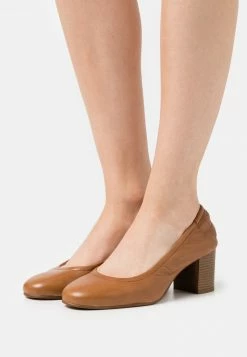 Anna Field LEATHER - Tacones - Cognac, Mujer