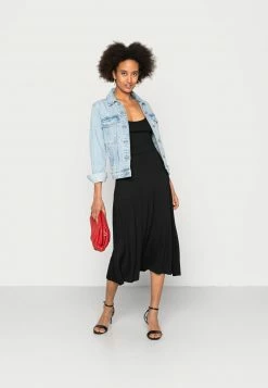 Anna Field WIDE STRAP FIT MIDI DRESS - Vestido Ligero - Black, Mujer -Anna Field Ventas 2022 f63d8bf9d04e421fb00f4f83f45ef237