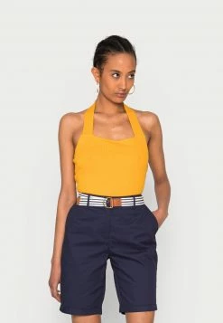 Anna Field Top - Dark Yellow, Mujer