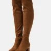 Anna Field Botas Mosqueteras - Cognac, Mujer